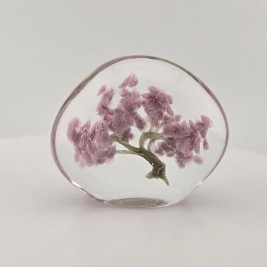 Small Pink Tree Paperweight